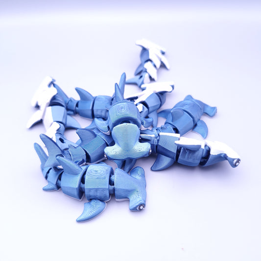 Mini Hammerhead Shark Fidget Keychain