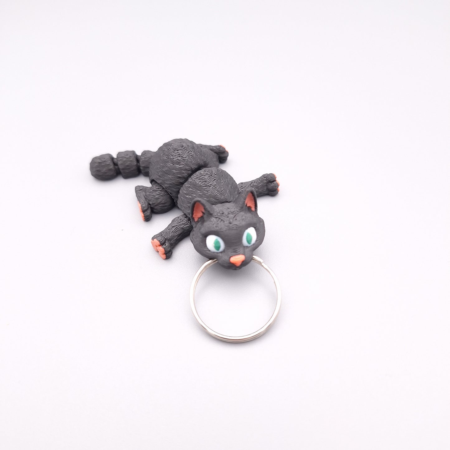 Mini porte-clés fidget chat