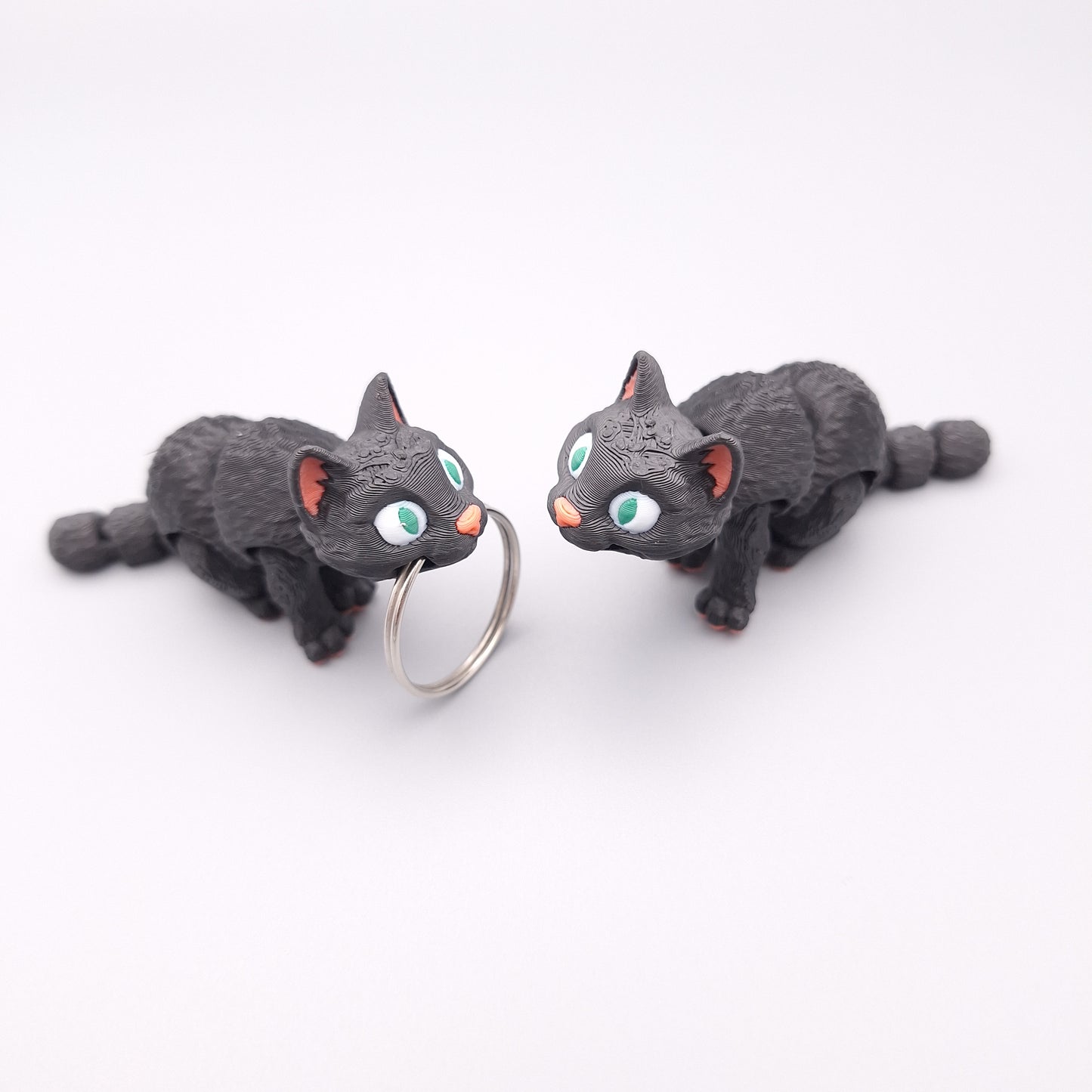 Mini porte-clés fidget chat