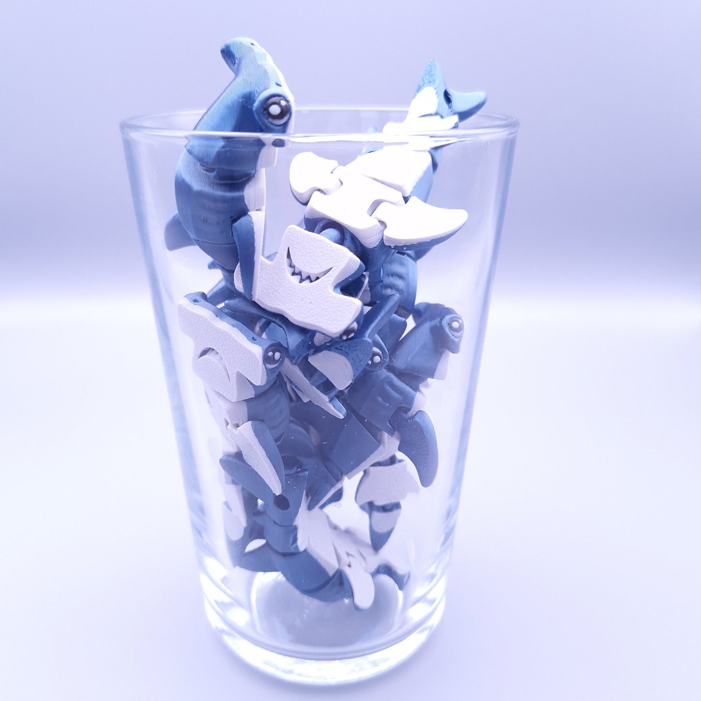Mini Hammerhead Shark Fidget Keychain