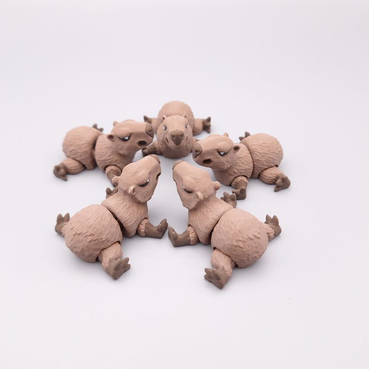 Mini Capybara Fidget Keychain